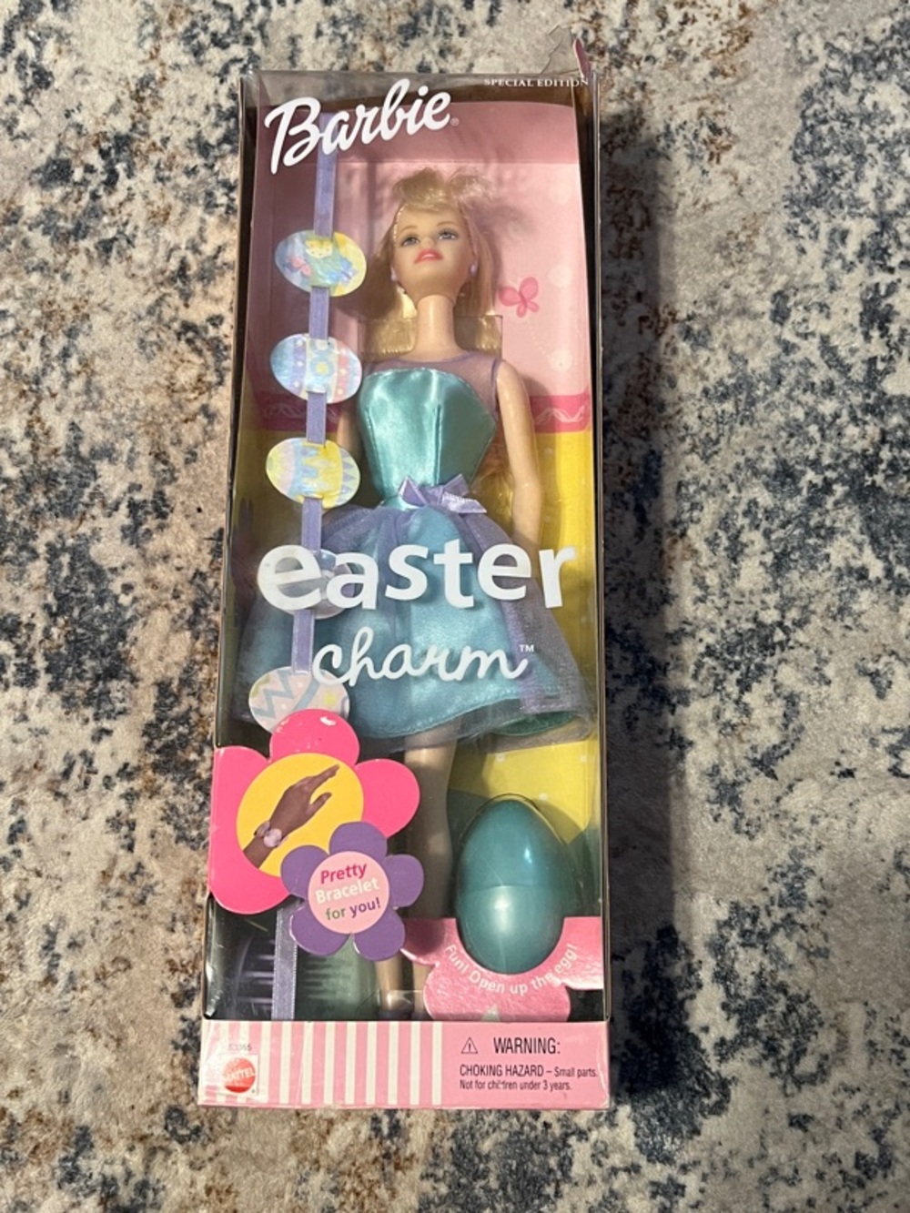 Vintage 2001 Barbie Easter Charm Doll Special Edition NIB Sealed Mattel 53365